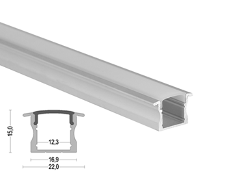 K14 25x15mm LED Aluminum Profile