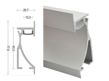 K85 27x78mm Wall Recessed LED Aluminum Profile