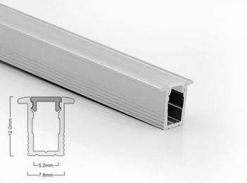 KA9 13x12mm Ressced LED Aluminum Profile