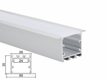 KN20 50x35mm Seamless Linkable LED Aluminum Profile